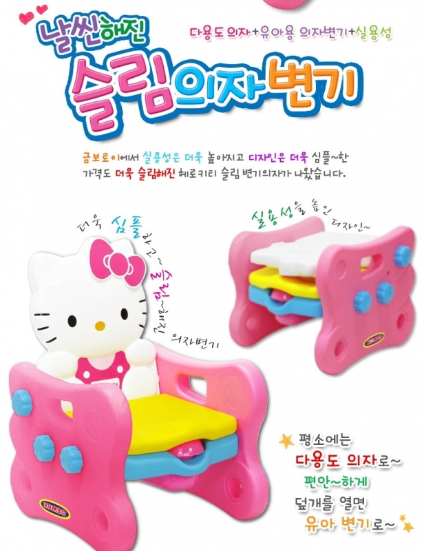 韓國 Kumbo 2合1 Hello Kitty 兒童訓練便器及兒童椅