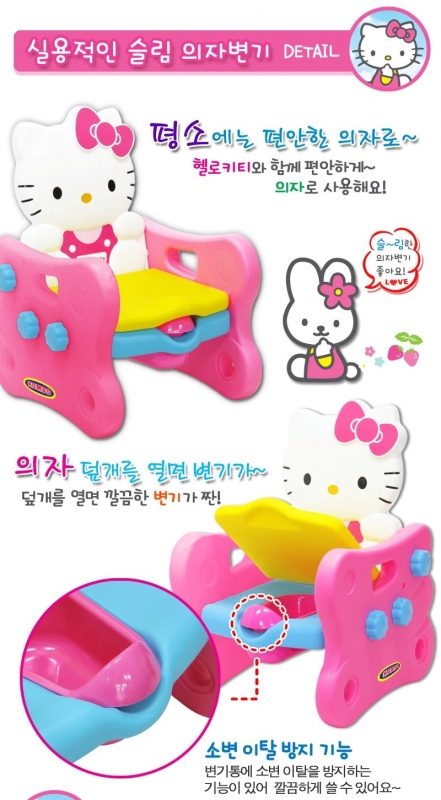 韓國 Kumbo 2合1 Hello Kitty 兒童訓練便器及兒童椅