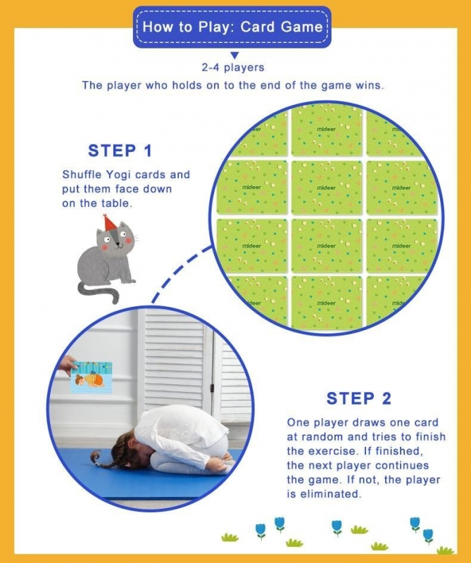 MiDeer - Yogi Cards - Yoga Activity Cards Game 瑜伽遊戲卡 - 平行進口