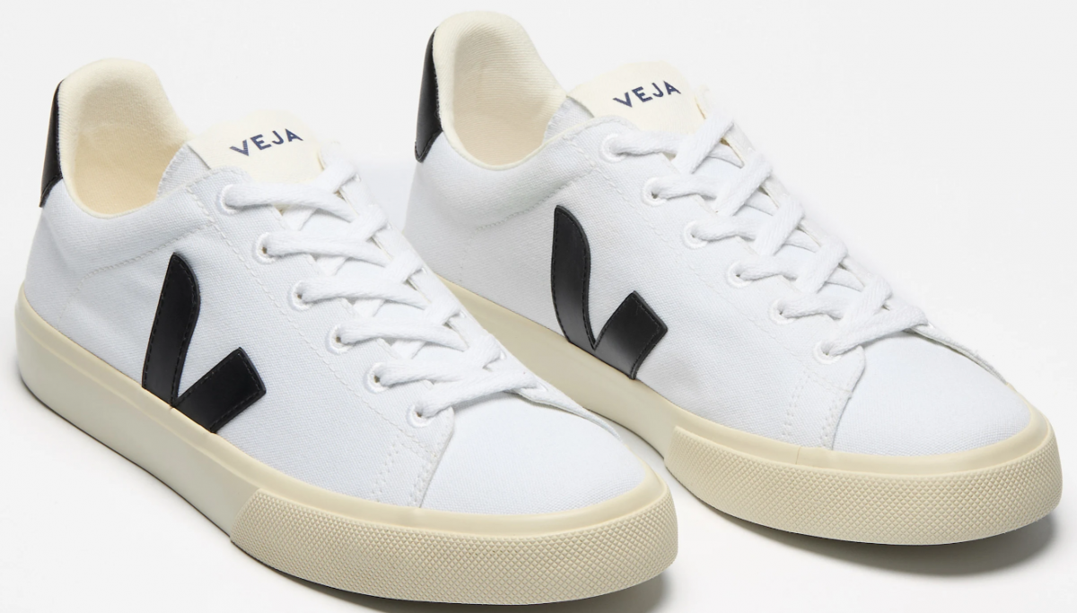VEJA- CAMPO CANVAS WHITE BLACK [平行進口]