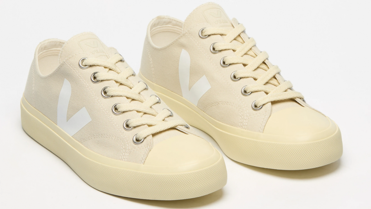 VEJA- WATA II LOW CANVAS PIERRE WHITE [平行進口]
