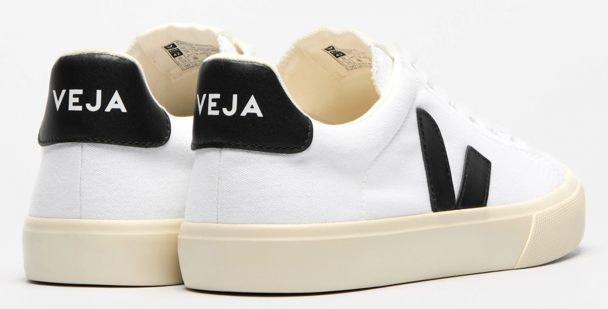 VEJA- CAMPO CANVAS WHITE BLACK [平行進口]