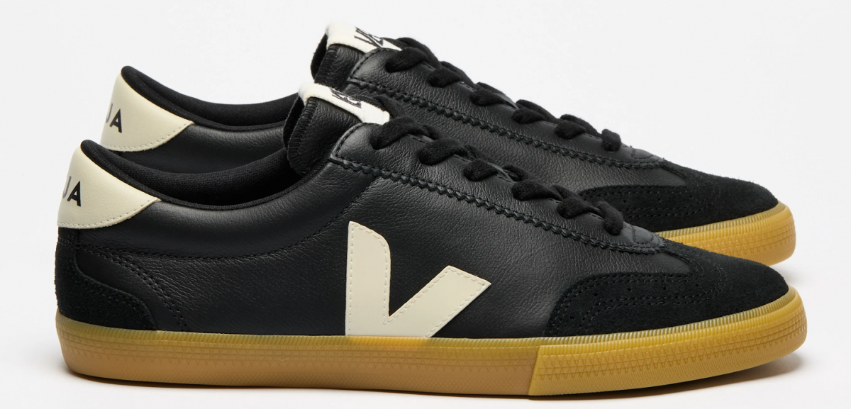 VEJA- VOLLEY LEATHER BLACK PIERRE [平行進口]