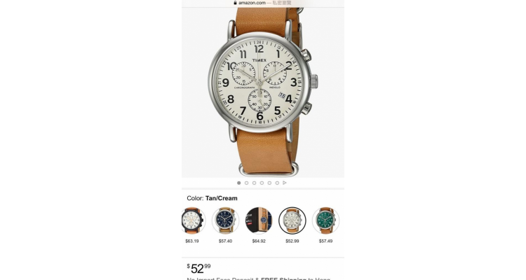 Timex 簡約風手錶