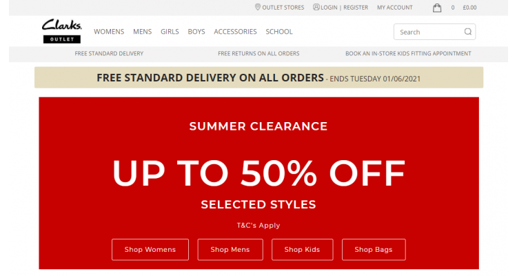 Clarks Summer Clearance