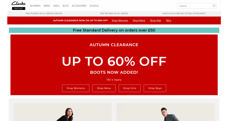 Clarks Outlet Autumn Clearance