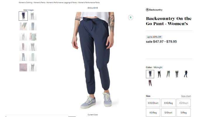 On the go pants 40% off