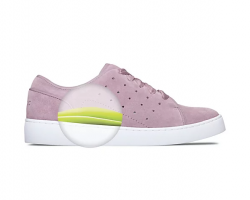 全新 Vionic Suede Lace-Up Sneakers - Keke - 女款健走鞋 隱藏矯正足弓支撐 US7.5 / UK5.5 / EU38.5 / 24.5cm