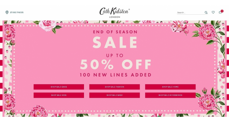 英國 Cath Kidston 夏季精選貨品低至五折