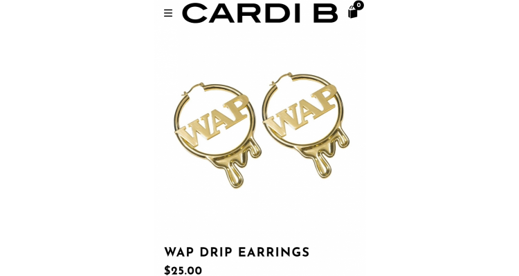 Cardi b WAP耳環