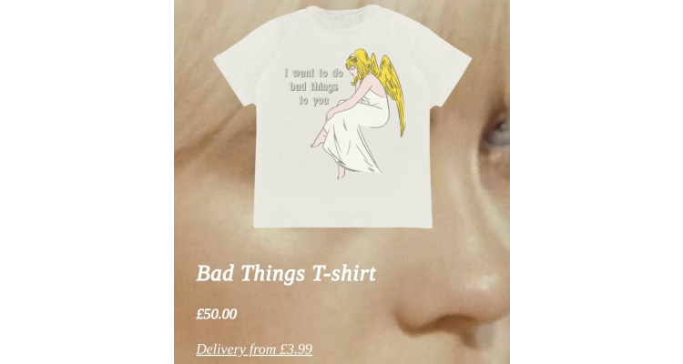 billie eilish “bad things” T恤