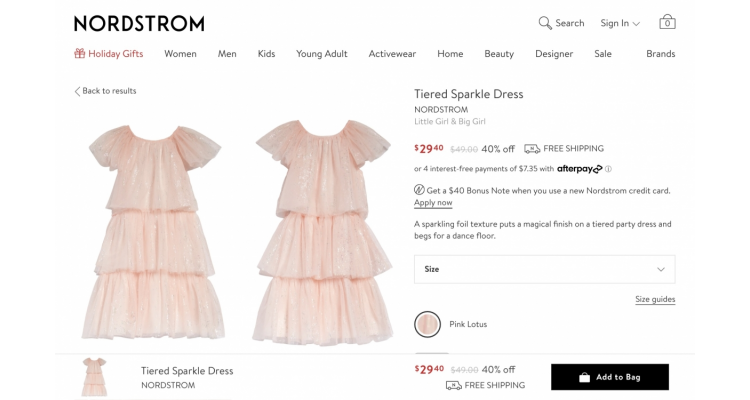 Nordstrom dress 40% off