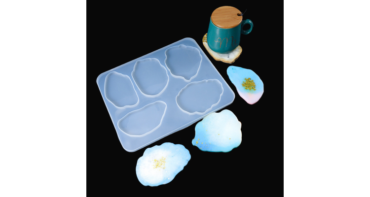 不规则云朵摆台杯垫模具硅胶模具DIY水晶滴胶模具摆件摆台饰品