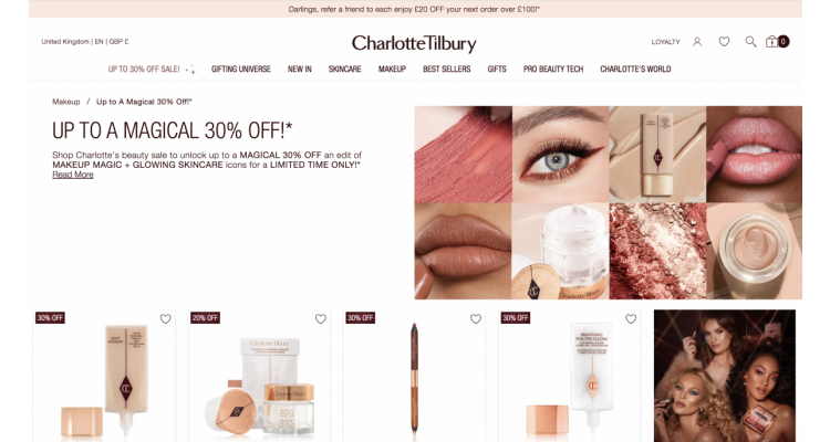 Charlotte Tilbury促​銷