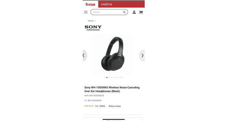 Sony WH-1000XM3降噪耳機折扣