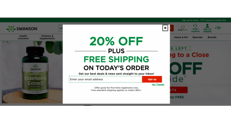 20% off 健康产品