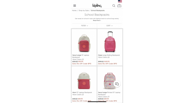 Kipling USA大促