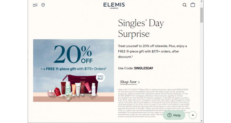 ELEMIS 8折