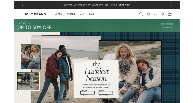 LUCKY BRAND 全網50% off