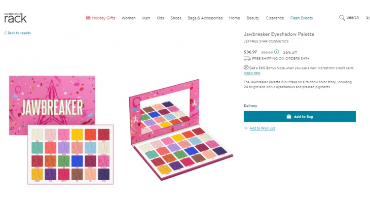 JEFFREE STAR Jawbreaker 眼影盤