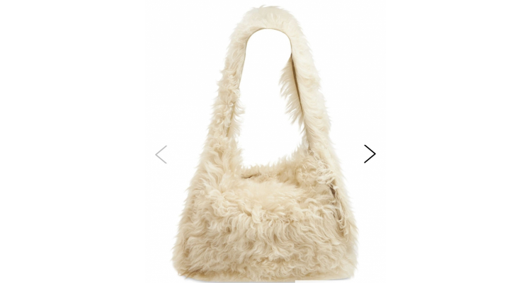 MIU MIU CURLY SHEARLING SHOULDER