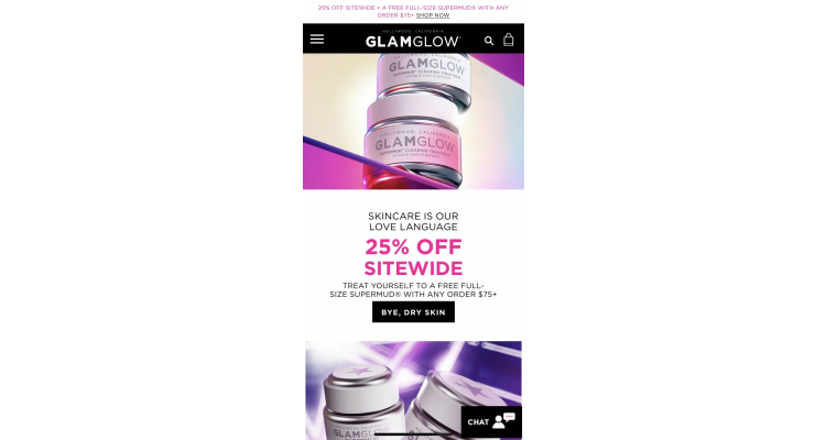 Glamglow 全場無門檻7.5折