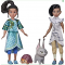Disney's Raya 和 Namaari 時尚玩偶2件套