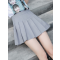 新款百褶裙ulzzang軟妹短裙女夏高腰A字裙學生防走光格子半身