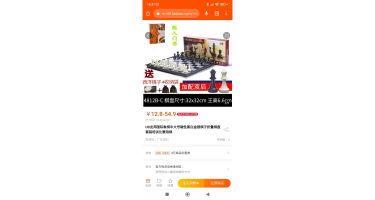 UB友邦磁性國際象棋