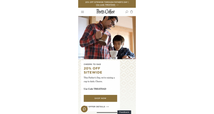 Peet's Coffee & Tea 特價