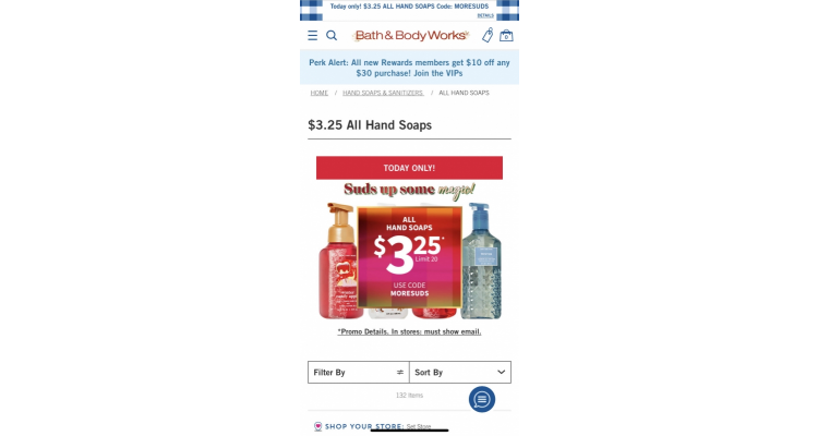 Bath & Body Works 洗手液優惠