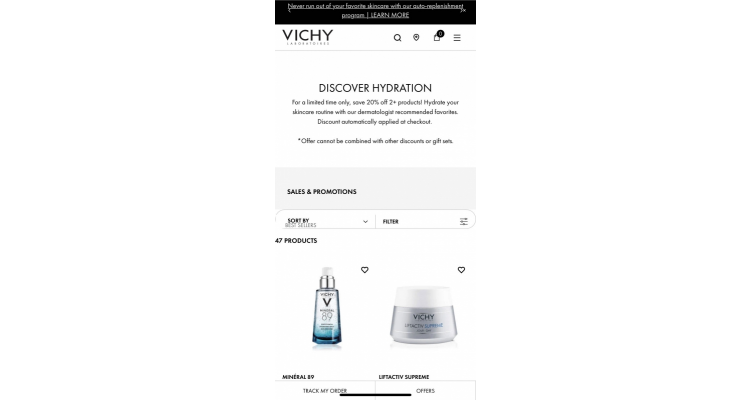 Vichy USA 護膚熱賣