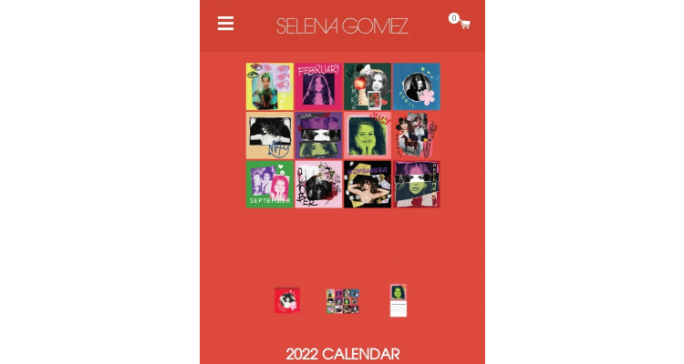 selena gomez 2022月曆