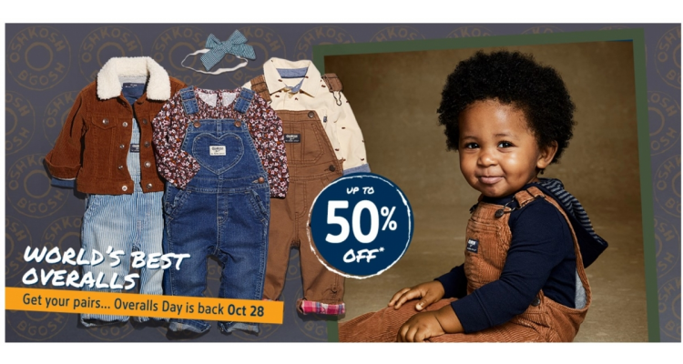 OshKosh B’gosh up to 50% off