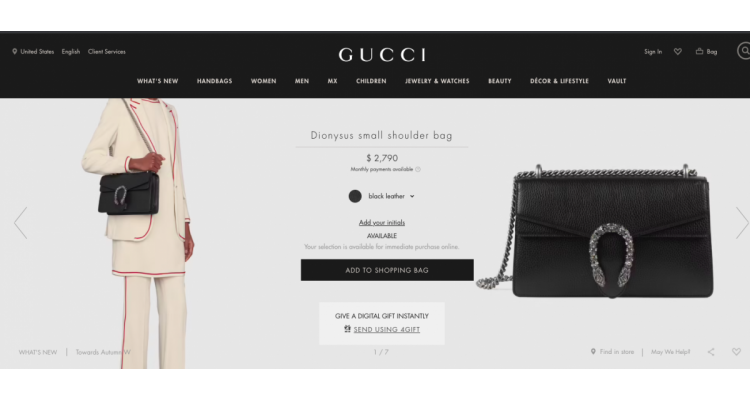 Gucci black bag