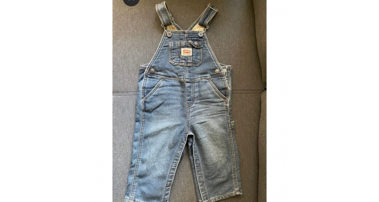 美國Levi's- Girfriend Little Girls Overalls 4-6X 工人褲