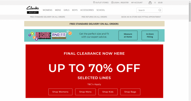 Clarks Outlet Final Clearance