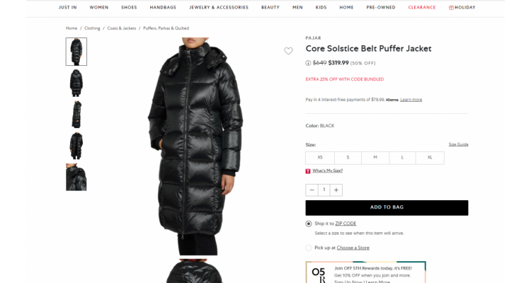 PAJAR Puffer Jacket