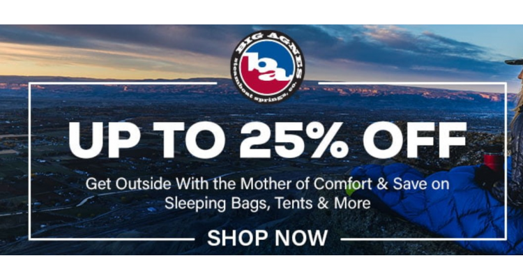 Campsaver up to 25% off