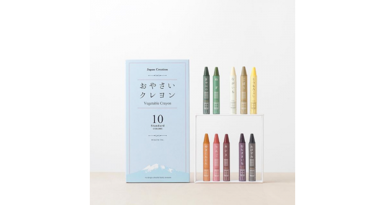 日本製 Mizuiro 天然蔬菜蠟筆 (10色)