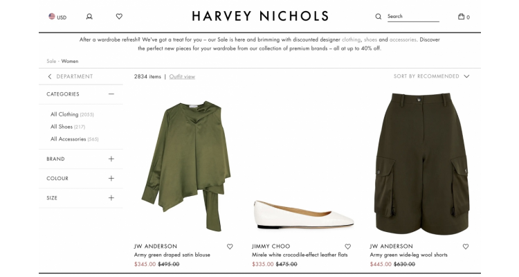 HARVEY NICOLES 40% off