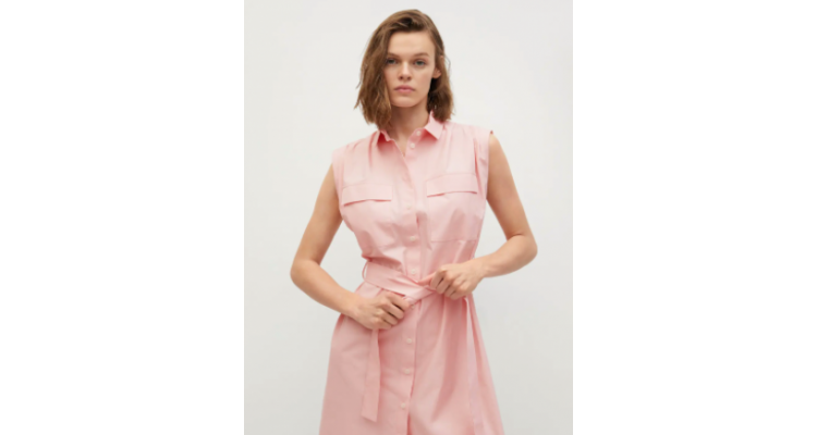 Belt shirt dress 