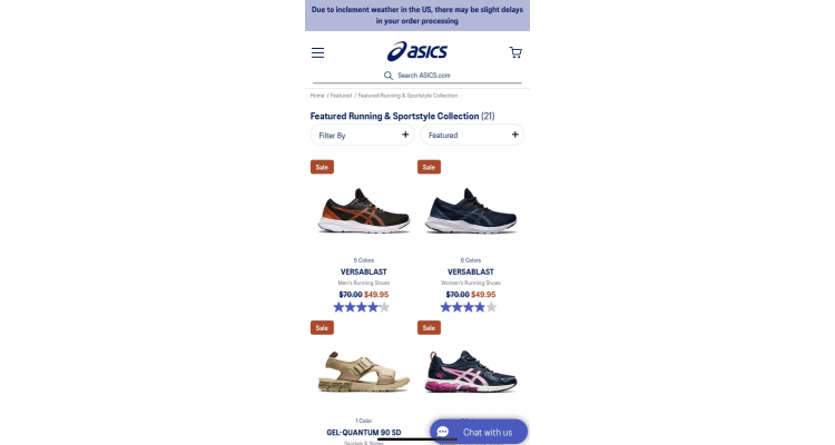 ASICS官網折扣