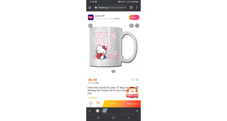 hello kitty cup