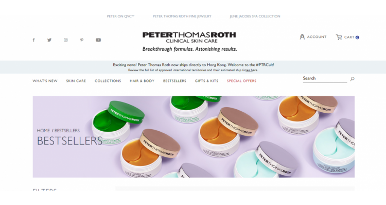 Peter Thomas Roth 全場護膚低至7折熱賣