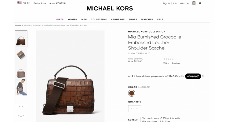 Micheal Kors 真皮手袋50%off