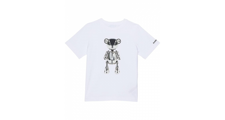 Burberry Kids Silver Chrome Bear