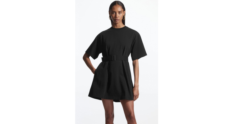 COS BELTED T-SHIRT DRESS