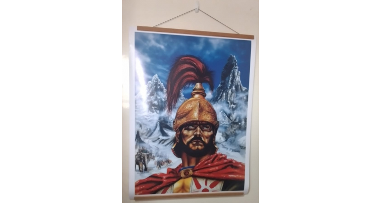 美國FineArtAmerica-迦太基名將漢尼拔·巴卡的海報(Kurt Miller繪)