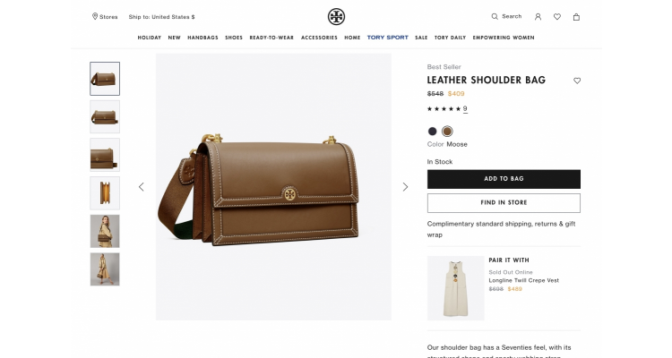 Tory Burch shoulder bag 25% off